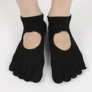 홈트 필라테스 발가락 양말 블랙 요가 삭스 에어로빅양말 헬스양말 WFMOFZT