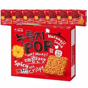 농심 누룽지팝 매콤한맛 142g x 8개