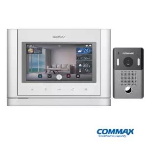 코맥스 인터폰 비디오폰 CAV-712MR (7인치) 2선식 아날로그 아파트 주택 빌라 교체 설치 (현관초인종 포함)