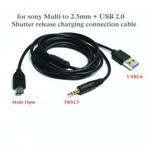 소니 Multi-USB2.0 2 셔터 데이터 연결 케이블 a7m2 m3 2.5mm 1 분
