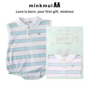 밍크뮤 minkmiu MN 멀티스트라이프바디수트 3631460401 36314-604-01 출산백일돌선물 496578