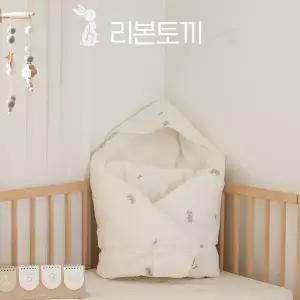 프리미엄 모달 자수 아기 겉싸개 사계절 신생아 출산선물