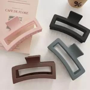 아트박스/앤어바웃 13cm 빅사이즈 매트 스퀘어 헤어 집게핀 2P SET