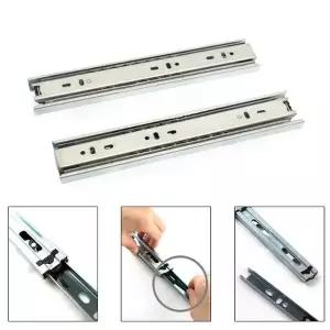 부드러운 슬라이딩 3단 볼레일 제작 부속 선택 350mm 키보드판레일 (W81848B)