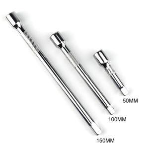 1pcs 1/4 인치 소켓 래칫 연장 바 50/100/150mm 긴 스티어링 슬리브 연결로드 익스텐더 핸드 툴