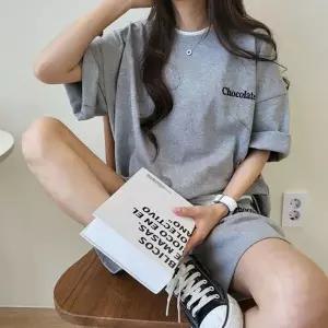 [하프클럽/]여성 반팔 반바지 셋업 여름 캐주얼 투피스 상하의 SS35