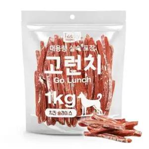 강아지 대용량 간식 슬라이스 치킨 1kg 1P 져키 육포 WFODFW0