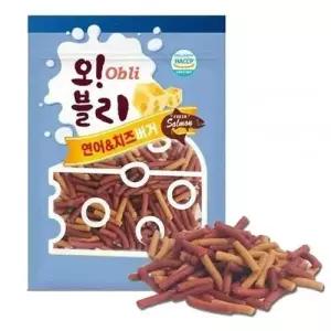 애견 연어 치즈 버거 100g 80P 노즈워크 훈련 간식 WFODFVE