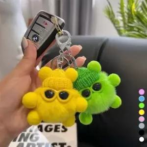 [하프클럽/]복슬복슬 먼지 인형 가방 참 미니 열쇠고리 폼폼이 가방걸이