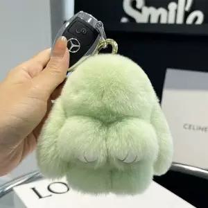 [하프클럽/]귀여운 토끼 봉제 인형 가방 고리 10cm 그린 백참 액세서리 선물