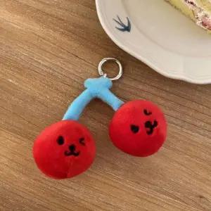 [하프클럽/]귀여운 앵두 체리 가방 고리 인형 참 장식 백꾸 아이템 액세서리