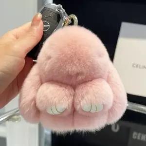 [하프클럽/]귀여운 토끼 봉제 인형 가방 고리 10cm 연핑크 감성 소품