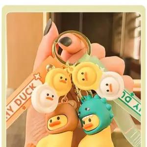 [하프클럽/]갸우뚱오리 인형 가방 열쇠고리 귀여운 캐릭터 백참 스트랩 고
