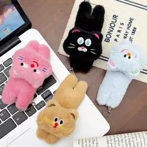[하프클럽/]귀여운 눕방 고양이 인형 가방 백참 봉제 열쇠고리 가방고리 냥
