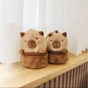 [하프클럽/]귀여운 카피바라 인형 동전지갑 가방 참 장식 파우치 열쇠고리
