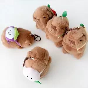 [하프클럽/]배낭 카피바라 인형 귀여운 가방 펜던트 열쇠고리 백팩 장식 인
