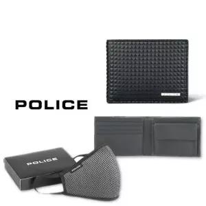 아머 세트 지갑 코인 팔각형 앤 마스크 POLICE PYRAMID SLIM WALLET