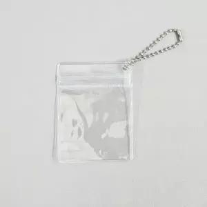 [하프클럽/]투명 지퍼백 볼체인 키링 만들기 DIY 세트 10개입 6x8