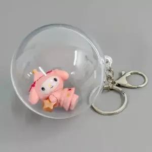 [하프클럽/]투명 원형 캡슐 키링 캡슐키링 만들기 DIY 부자재 7cm