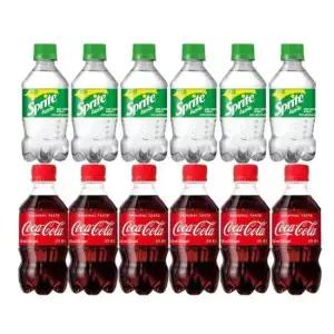 콜라작은병 코카콜라 스프라이트 12병 콜라사이다 300ml 2종세트