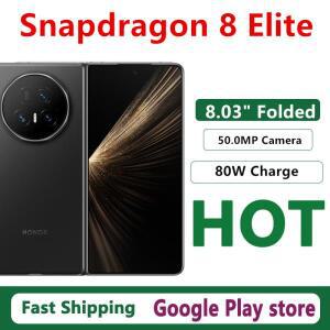오리지널 아너 매직 V5 휴대폰 50.0MP 카메라 스냅드래곤 8 엘리트 OTA 6000mAh 배터리 8.03인치 폴딩 스크
