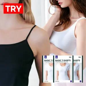 트라이 물랑루즈 여성 런닝 모음 여자 민소매 끈 나시 캐미솔 면 기본 베이직 반팔 티 이너 기능성 속옷