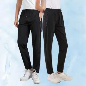 [룽스_65]여성 바지 남자 쿨 여자 여름 냉감팬츠 일자
