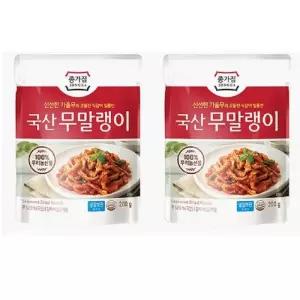 [종가집] 종가 국산 무말랭이 200gX2 맛있는 간편식 한국식품