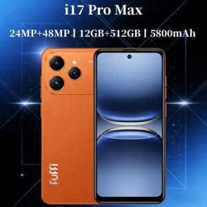 글로벌 비전 I17 프로 맥스 스마트폰 안드로이드 5800mAh 12GB RAM 512G ROM 6.56인치 720x1612HD 24+48MP