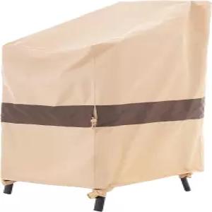 WJ-X3 스태커블 파티오 의자 커버 헤비 듀티 방풍 및 방수 야외 잔디 28W x 36D 45H 4-6개의 스태킹