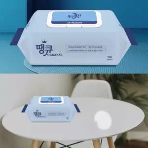 땡큐 오리지널 엠보싱 물티슈 100매 10팩 20팩 캡형 대용량 깨끗한 대형 물휴지