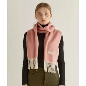 매장정품 HALDEN two tone cashmere muffler (M001_pink)