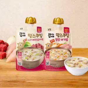 맘스쿠킹 스파우트 이유식 15개월~ 140g 10입 2종 택1(찜닭/배추전골)