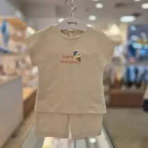 아가방 베이지 하퍼 반팔 7부 상하세트 01S353001