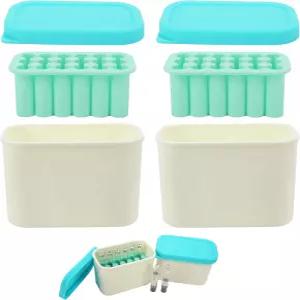 3mL 카트리지 보관 케이스 실리콘 삽입 및 뚜껑이 있는 펜 바이알 홀더 박스 청소하기 쉬움 냉장고/냉동고