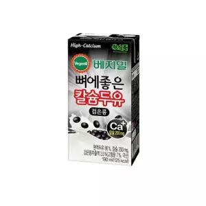 맛있는家 뼈에좋은 칼슘두유 검은콩 190ml x 48팩