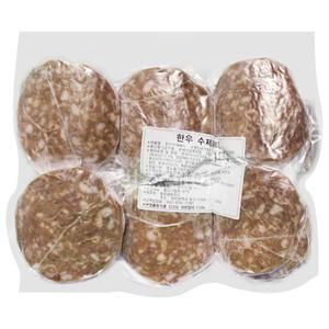 수제 한우패티 1.2kg (20개입) /한우버거 소고기버거 햄버거패티 햄버거재료