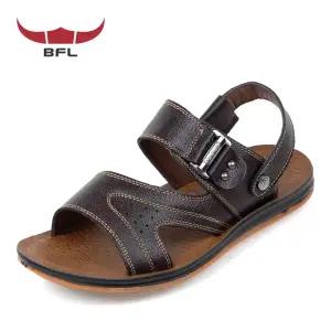 BFL 브라운 남성 캐주얼 가죽 샌들 슬리퍼 겸용 301