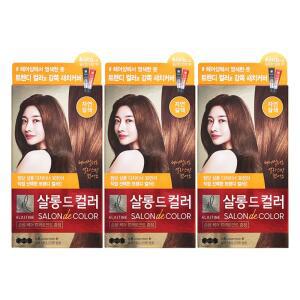 엘지 엘라스틴 염색약 살롱드컬러 자연갈색 X 3개