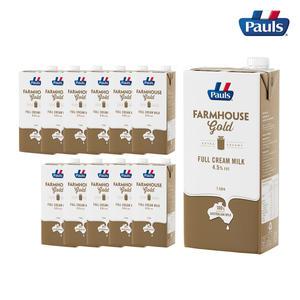 폴스우유 팜하우스 고지방 수입멸균우유 1000ml 1박스 12팩