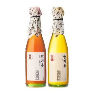 압구정 현대방앗간 35년전통 저온압착 100% 방앗간 참기름+들기름 300ml 총(2병)