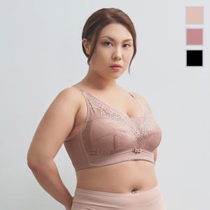 여성 빅사이즈 브라 노와이어 홑겹 80 85 90 95 100 C D E컵 BBR8006