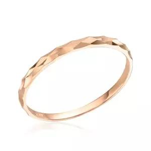 [비앤비골드] 14K/18K 심플 1.5mm 물결컷팅 레이어드 반지 NPR24497