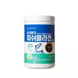 백세식품 초저분자 피쉬콜라겐 분말 500g 1통 HACCP인증제품 먹는 콜라겐