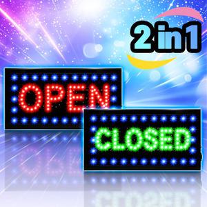 [듀얼모드 OPEN/CLOSED보드]LED보드나라 영업중 간판 LED 오픈 네온사인 조명 입간판