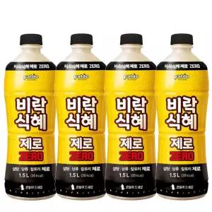 팔도 비락식혜 제로 1.5L X 4PET 수정과 전통 음료수 찜질