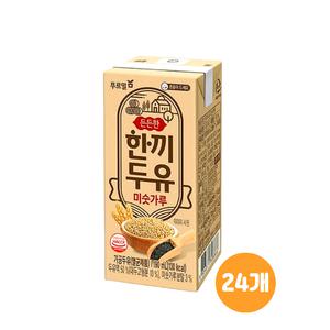 [얌얌마켓] 푸르밀 한끼두유 미숫가루 190ml 1박스(24개입) 건강한 두유, 알카리성 건강, 영양 간식