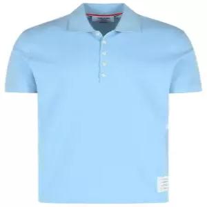 톰브라운 클래식 피케 4바 숏슬리브 폴로 티셔츠 MJP110P00050480 LIGHT BLUE DOM