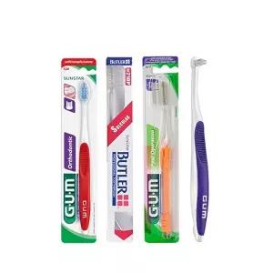 [GUM]GUM 검 치과 특수 칫솔 임플란트용, 교정용 칫솔(210,124,308,317) 5개