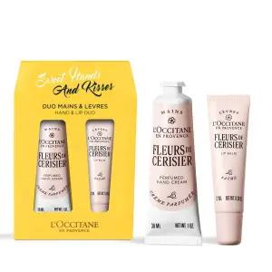 [록시땅](강남점)[기프트] 플뢰르 드 세리지에 퍼퓸드 핸드 크림&립 밤(체리 블라썸) 듀오